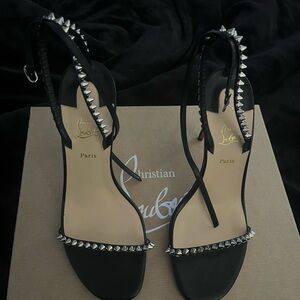Christian Louboutin Black Studded Heels